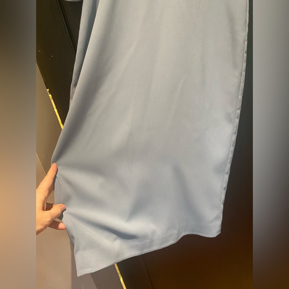 Theia Kimono Sheath Dress in Blue (Size: 2) - Picture 2 of 7